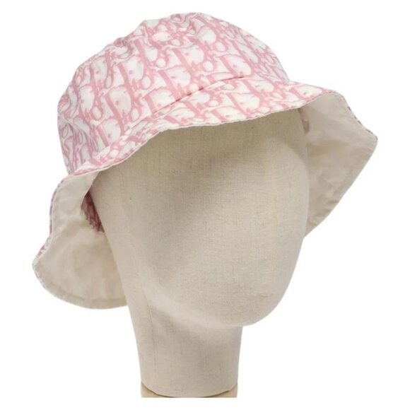 Christian Dior Trotter Canvas Hat Pink Auth yk17710V - Picture 1 of 11